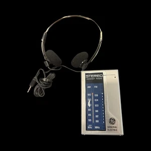 GE GENERAL ELECTRIC 7-1625A Vintage AM/FM Stereo Headset Radio ~ NOS - Picture 1 of 4