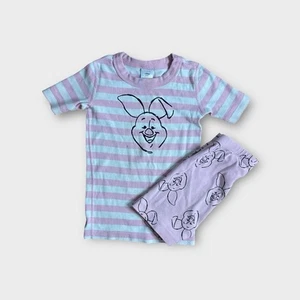 Hanna Andersson x Disney Winnie The Pooh Piglet Pink Stripe Organic Pajamas - Picture 1 of 6