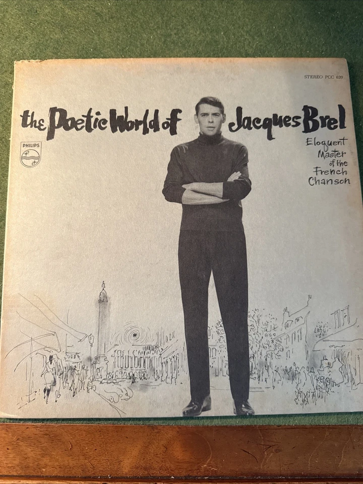 The Poetic World Of Jacques Brel Vinyl LP Philips PCC 620 VG + Foto 1 de 4