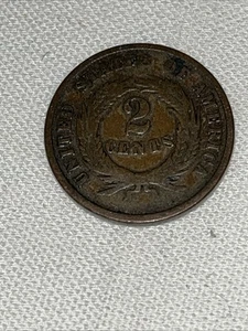 USA Two Cent 1864 Rare Coin - Picture 1 of 7