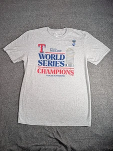 Texas Rangers Herren 2023 World Series Champions Locker Room T-Shirt grau Large - Bild 1 von 6