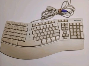 Vintage Microsoft Natural Ergonomic Keyboard Elite PS2, X04-58559, E06401COMB - Bild 1 von 9
