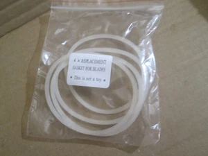 One 4 Pack Of Replacement Gasket For Blades Of Magic Bullet New In Original Pack - Picture 1 of 1