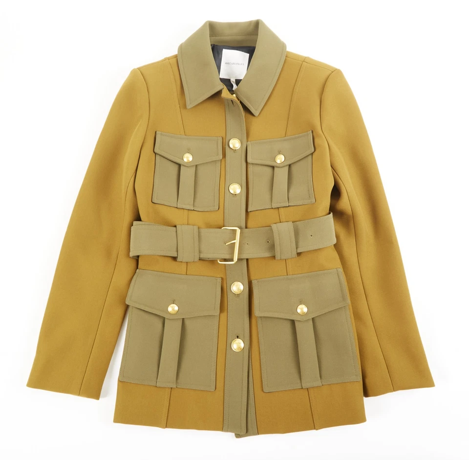 Chaqueta Militar Avec Les Filles Verde Oliva Talla S Nueva Sin Etiquetas Foto 1 de 2