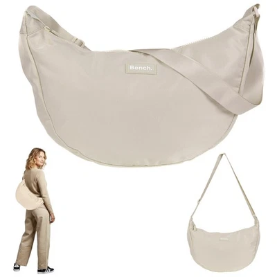 Handtasche Bench Crossbody Damen Tasche Sichel Moon Bag 64216 1600 Beige +e - Bild 1 von 4