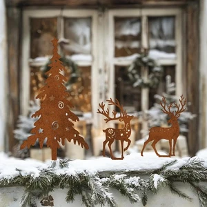 3Pcs Christmas Garden Stakes Garden Decor Versatile Ideal Gifts Unique - Picture 1 of 7