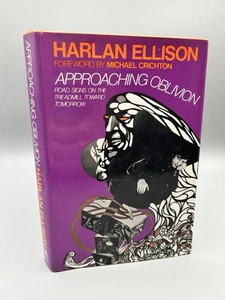HARLAN ELLISON Approaching Oblivion FIRST Edition SIGNED 1974 HCDJ - Foto 1 di 24