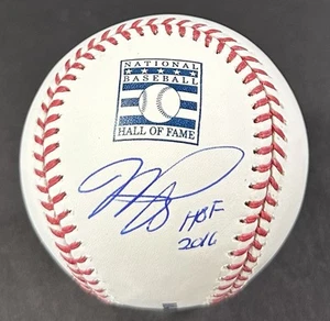 Mike Piazza Signed MLB HOF Logo Baseball HOF 2016 Autograph Mets Fanatics COA - Picture 1 of 10