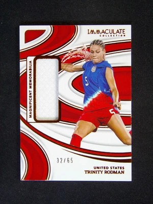 2024-25 Panini Immaculate Trinity Rodman USA Magnificent Patch /65 - Image 1 of 2