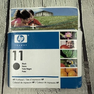 Genuine OEM HP 11 (C4810A) Black Printhead Dated 2007 BRAND NEW SEALED - Afbeelding 1 van 9