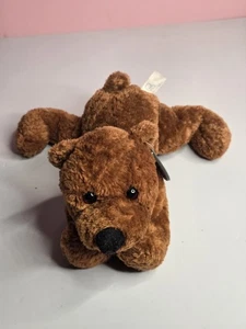 Princess Soft Toys Bear Plush Brown Beanie Floppy 2001 Vintage - Picture 1 of 11