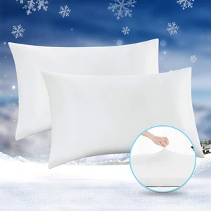 Cooling Pillow Cases, 2 Pack Arc-Chill Q-max 0.5 Cool King Size Summer Pillow... - Picture 1 of 8