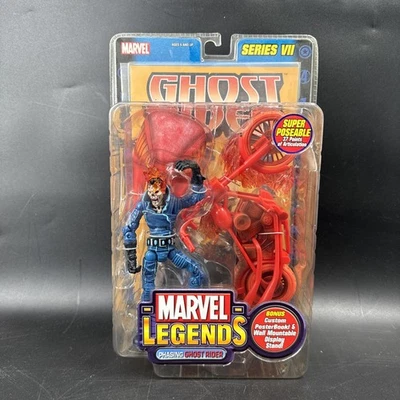 Toybiz Marvel Legends Serie 7 Variante de fase Ghost Rider 2004 Nuevo en caja Foto 1 de 4