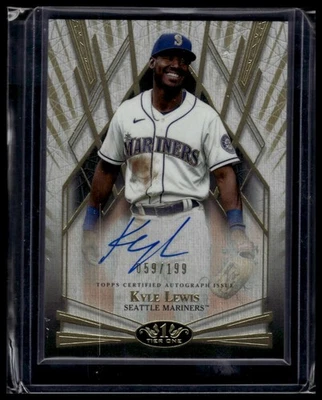 2022 Topps Tier One - Break Out Autographs #BOA-KL Kyle Lewis #/199 - Image 1 of 2