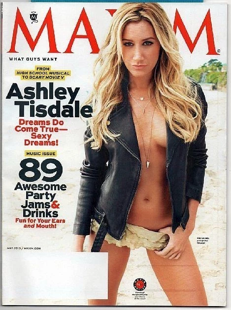 Maxim Magazine May 2013 Ashley Tisdale sexy bikini lingerie blonde - Image 1 of 1