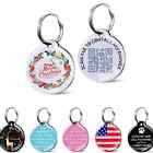 Happy Xmas Decorations Qr Code Pet Id Tags - Dog Tag - Pet Online Profile White