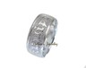 Sterling Silver Raised Kuuipo Cut-Out Edge Bangle, 10mm - Leilanis Attic