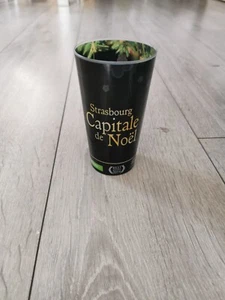 gobelet plastique STRASBOURG CAPITALE DE NOEL noir RÉUTILISABLE 35cl - Imagen 1 de 3