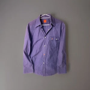 HUGO Boss Shirt Mens Adults Collared Shirt - 52 Cm Chest - Free Postage - Picture 1 of 9