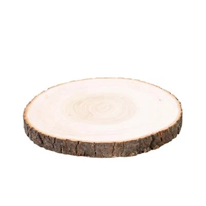 9"-12" Natural Round Poplar Wood Slices Wedding Centerpieces Crafts Decorations - Picture 1 of 8