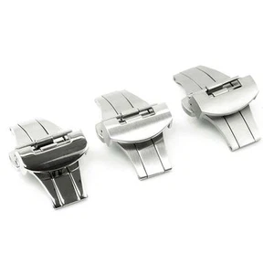 StrapsCo Stainless Steel Deployment Clasp Watch Band Strap Buckle - Picture 1 of 1