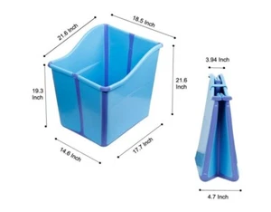 Amazing portable bath tub great for kids - MEDIUM in size and BLUE in color - Picture 1 of 7