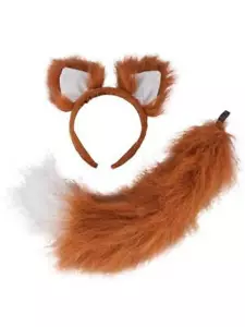 Herr Fuchs Ohren und Schwanz Set Schule Buchwoche Verkleidung Zubehör Neu - Bild 1 von 1