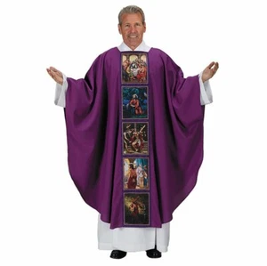 Pastor Priest Lenten Story Chasuble - Picture 1 of 2