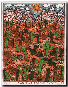 James Rizzi "WAITING FOR ..." Magnet / Magnetico Dopo Costruzione 3D Del 1989 - Bild 1 von 1