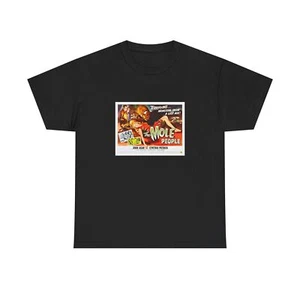 "The Mole People" (1956) Vintage Sci-Fi Adventure Horror Movie Poster T-Shirt - Picture 1 of 109