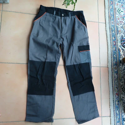 Herren: Arbeitshose, Gr. 42/44, Baumwolle, grau, L: 104 cm, POWERFIX - Bild 1 von 4
