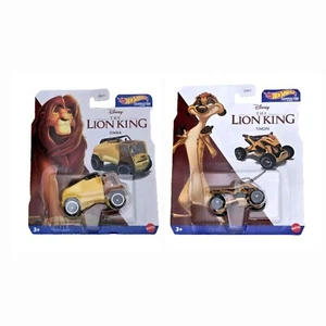 2024 Hot Wheels Character Cars Disney The Lion King SIMBA & TIMON Set Of 2 - Picture 1 of 12