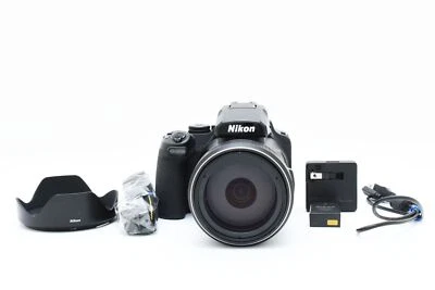 Nikon COOLPIX P1000 BK Digital Camera Black f2.8 16MP 125x Optical Zoom JAPAN - Image 1 of 4