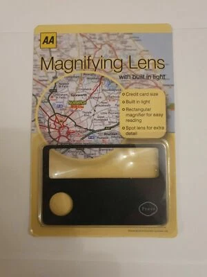 AA Magnifying Lens With Built In Light Credit Card Size - Image 1 of 3