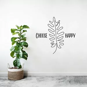 Choose Happy Tree Trees Plants Nature Wall Art Stickers for Kids Home Room Decal - Picture 1 of 6