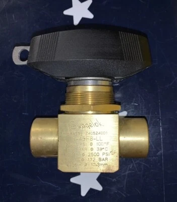 Swagelok B-45F8-LL  1/2” Brass Ball Valve - Image 1 of 4