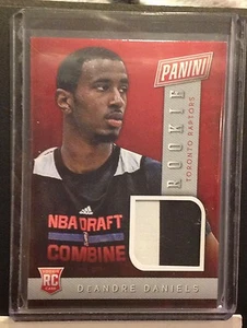 DEANDRE DANIELS #BK19 Raptors 2013/14 2014 National Panini Rookie Jersey Shirt - Picture 1 of 1