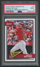 2018 PANINI CHRONICLES CLASSIC TIMELESS TRIBUTE SHOHEI OHTANI RC /199 PSA 9
