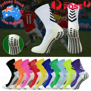 Sports Socks Anti-slip Hospital skid Soccer Basketball football PVC grip dots OZ - Picture 1 of 17