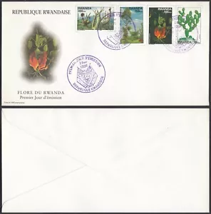 Rwanda 1998 - FDC. Cob Nr.: 1403-1406-Trees-Cactus.......... (EB) MV-6552 - Picture 1 of 1