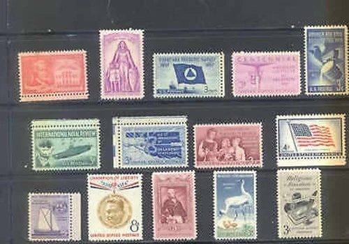 US 1957 Commemoratives Year Set with 14 Stamps MNH - Image 1 of 1