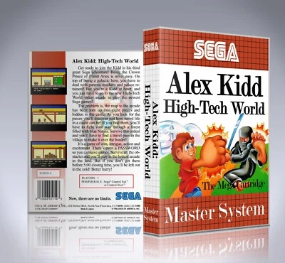 Sega Master System Case - NO GAME - Alex Kidd High Tech World - Image 1 of 3
