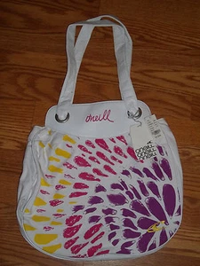 Bolso de Mano O'Neill Blanco de Lona Totalmente Nuevo - Imagen 1 de 3