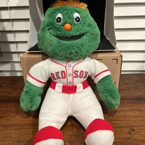 Boston Red Sox MLB Wally The Green Monster Plush Mascot Stuffed Toy Cover