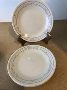 CORELLE PLATES ROSE BREAD AND BUTTER PLATES  SET OF 4 - Picture 1 of 3