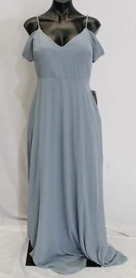 Maxi Vestido Para Mujer Gris Pájaro Devin Convertible Gasa CL8 Azul Polvoriento Grande Nuevo con Etiquetas Foto 1 de 4