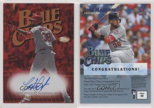 2019 Topps Finest Blue Chips Red Refractor /5 Jose Martinez #FBCA-JM Auto