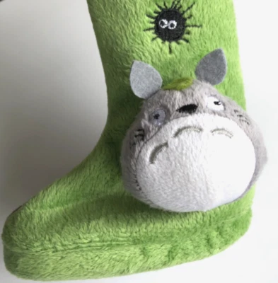 Lot of 2 TOTORO Green Boots Shaped Zipper Pouch and Key chain NWOT - Image 1 of 4