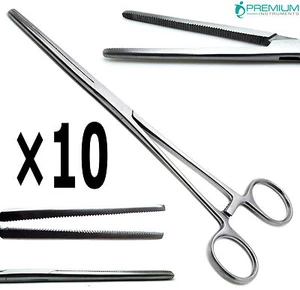 10× Pean Rochester Straight Forceps 8" Hemostat Surgical Premium Instruments - Picture 1 of 7