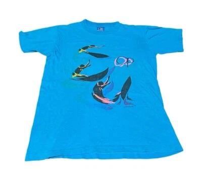 Camisa vintage 1987 Ocean Pacific adulto pequeña 17”x21,5” puntada única surfista EE. UU. Foto 1 de 4